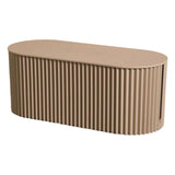 Maxbell Cable Management Box Hide Conceal Cord Organizer Box for Computer Desk Light coffee