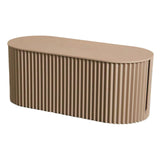 Maxbell Cable Management Box Hide Conceal Cord Organizer Box for Computer Desk Light coffee