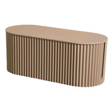 Maxbell Cable Management Box Hide Conceal Cord Organizer Box for Computer Desk Light coffee