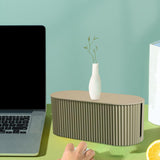 Maxbell Cable Management Box Hide Conceal Cord Organizer Box for Computer Desk grey green