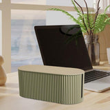 Maxbell Cable Management Box Hide Conceal Cord Organizer Box for Computer Desk grey green