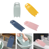 Maxbell Washing Board Washing Scrubbing Board with Soap Holder for Laundry Tools light blue