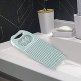 Maxbell Washing Board Washing Scrubbing Board with Soap Holder for Laundry Tools light blue