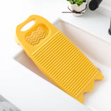 Maxbell Washing Board Washing Scrubbing Board with Soap Holder for Laundry Tools yellow