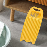 Maxbell Washing Board Washing Scrubbing Board with Soap Holder for Laundry Tools yellow