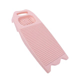 Maxbell Washing Board Washing Scrubbing Board with Soap Holder for Laundry Tools pink