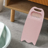 Maxbell Washing Board Washing Scrubbing Board with Soap Holder for Laundry Tools pink