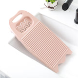 Maxbell Washing Board Washing Scrubbing Board with Soap Holder for Laundry Tools pink