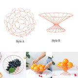 Maxbell Fruit Bowl Vegetables Holder Hollow Out for Table Office Dining Room Circular