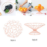 Maxbell Fruit Bowl Vegetables Holder Hollow Out for Table Office Dining Room Circular