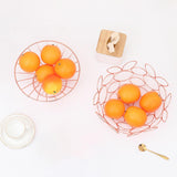 Maxbell Fruit Bowl Vegetables Holder Hollow Out for Table Office Dining Room Circular