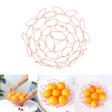 Maxbell Fruit Bowl Vegetables Holder Hollow Out for Table Office Dining Room Circular