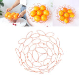 Maxbell Fruit Bowl Vegetables Holder Hollow Out for Table Office Dining Room Circular