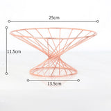 Maxbell Fruit Bowl Vegetables Holder Hollow Out for Table Office Dining Room Geometry