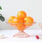 Maxbell Fruit Bowl Vegetables Holder Hollow Out for Table Office Dining Room Geometry