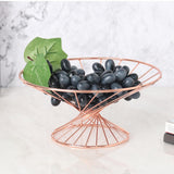 Maxbell Fruit Bowl Vegetables Holder Hollow Out for Table Office Dining Room Geometry