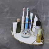 Maxbell Bathroom Countertop Organizer Corner for holder Countertop Bathroom Sector