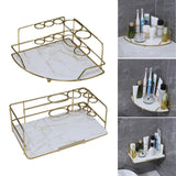 Maxbell Bathroom Countertop Organizer Corner for holder Countertop Bathroom Sector