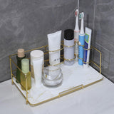 Maxbell Bathroom Countertop Organizer Corner for holder Countertop Bathroom Rectangle