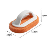 Maxbell Multipurpose Dish Brush with Handle Dish Scrubber for Cleaning Utensils White