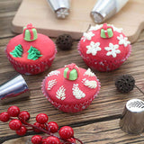 Maxbell 10Pcs Piping Tips Kit Baking Supplies Cake Decorating Tips for Cupcakes