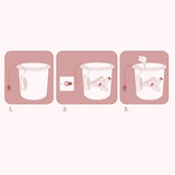 Maxbell Household Mini Washing Machine USB Powered for Business Trip Camping Outdoor Pink