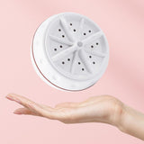 Maxbell Household Mini Washing Machine USB Powered for Business Trip Camping Outdoor Pink
