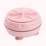 Maxbell Household Mini Washing Machine USB Powered for Business Trip Camping Outdoor Pink
