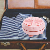 Maxbell Household Mini Washing Machine USB Powered for Business Trip Camping Outdoor Pink