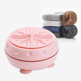 Maxbell Household Mini Washing Machine USB Powered for Business Trip Camping Outdoor Pink