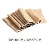 Maxbell Rustic desk Runner Rectangle Handmade for Banquet Wedding Decor 30cmx180cm