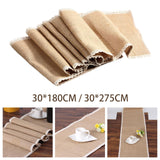 Maxbell Rustic desk Runner Rectangle Handmade for Banquet Wedding Decor 30cmx180cm