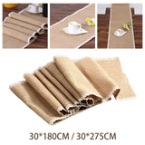 Maxbell Rustic desk Runner Rectangle Handmade for Banquet Wedding Decor 30cmx180cm
