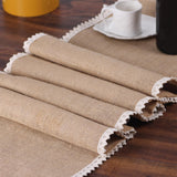 Maxbell Rustic desk Runner Rectangle Handmade for Banquet Wedding Decor 30cmx275cm