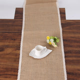 Maxbell Rustic desk Runner Rectangle Handmade for Banquet Wedding Decor 30cmx275cm