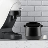 Maxbell Espresso Knock Container Espresso Waste Bin Non Slip Base for Home Black