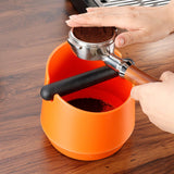 Maxbell Espresso Knock Container Espresso Waste Bin Non Slip Base for Home Orange