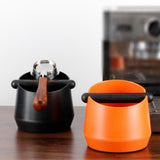 Maxbell Espresso Knock Container Espresso Waste Bin Non Slip Base for Home Orange