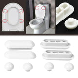 Maxbell Bidet Toilet Lid Bumpers Replacement Kit Toilet Accessories for Hotel Home White