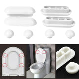 Maxbell Bidet Toilet Lid Bumpers Replacement Kit Toilet Accessories for Hotel Home White