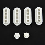 Maxbell Bidet Toilet Lid Bumpers Replacement Kit Toilet Accessories for Hotel Home White
