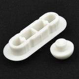 Maxbell Bidet Toilet Lid Bumpers Replacement Kit Toilet Accessories for Hotel Home White