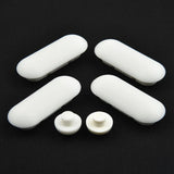Maxbell Bidet Toilet Lid Bumpers Replacement Kit Toilet Accessories for Hotel Home White