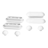 Maxbell Bidet Toilet Lid Bumpers Replacement Kit Toilet Accessories for Hotel Home White
