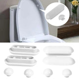 Maxbell Bidet Toilet Lid Bumpers Replacement Kit Toilet Accessories for Hotel Home White