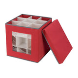 Maxbell Christmas Bauble Storage Box Transparent Container Lattices for Home Xmas