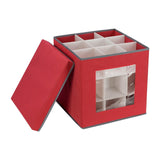 Maxbell Christmas Bauble Storage Box Transparent Container Lattices for Home Xmas