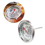 Maxbell Metal Temperature Measure Tool Reliable Kitchen Gadget for Oven BBQ Barbecue