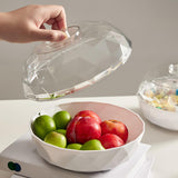 Maxbell Fruit Bowl Vegetables Holder Sturdy Multifunction for Table Office Bread Clear