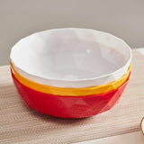 Maxbell Fruit Bowl Vegetables Holder Sturdy Multifunction for Table Office Bread Clear